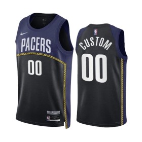Maillot NBA Indiana Pacers Personnalisable Black Nike 2022-23 City Edition Navy Swingman - Homme